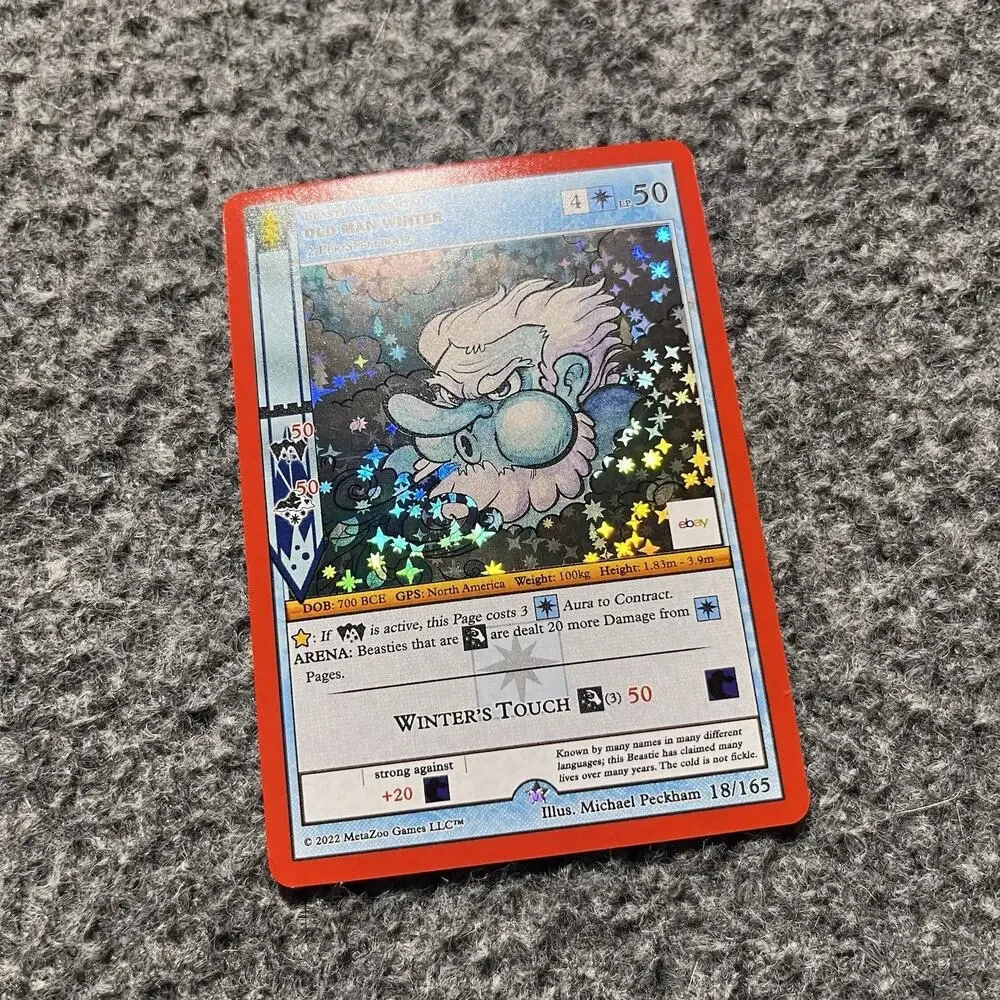 MetaZoo x Ebay Old Man Winter Wilderness Full Holo Foil Card 18/165 NM